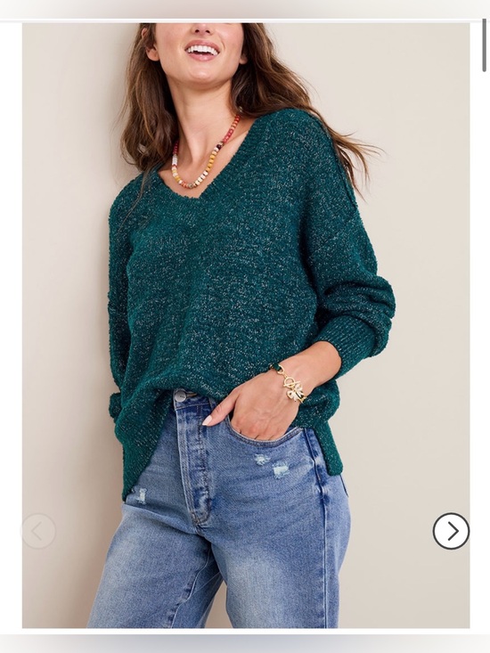 Francesca's Collections Sweaters - Francesca’s Cozy Teal V-Neck Women’s Sweater